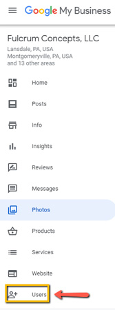 Google My Business Options Fulcrum Concepts Google Listing Options Panel